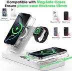 Dual Phone Foldable Wireless Charging Station for Apple, Couple&Family Use - Image 6