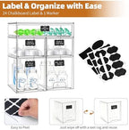Baby Bottle Organizer, 5 Pack Stackable Storage Drawers with Labels, Clear Station Organizers Container for Pacifiers, Pump Parts, Desk Organizer Bins for Bathroom, Cabinet, Pantry, Vanity, Countertop - Image 4
