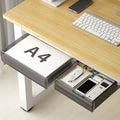 SVNNELP Under Desk Table Drawer Storage Organizer,2 Pack Large & Medium Slide Out Desk Drawers - Hidden Desktop Organizer,Attachable Pencil Storage Tray Under Table(ML) by SVNNELP