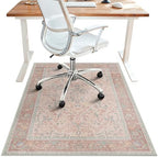 48"x72" Office Chair Mat for Hardwood Floor, Non-Slip Washable Pink by BESBLEE