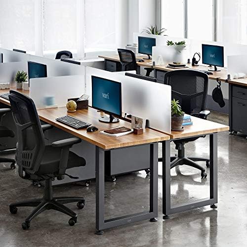 Vari Acrylic Privacy Panel for Desk – 48 Inch Frosted Acrylic Desk Divider, Clamp-On Office Privacy Screen, No-Tool Installation, Workspace Partition for Desks & Tables - Image 3