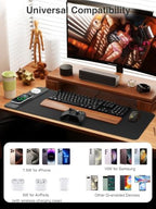 Magnetic Wireless Charging Mouse Pad, 31.5"x15.8" Large Desk Mat - Image 3