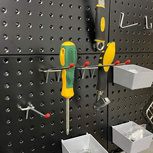 Wallmaster Garage Pegboard Storage Organizer - 48pcs Pegboard Hooks Set - Image 7