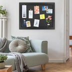 AKTOP Black Cork Board Bulletin Board with Linen 20" X 30", 2 Pack - Image 2