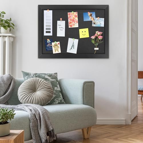 AKTOP Black Cork Board Bulletin Board with Linen 20" X 30", 2 Pack - Image 2