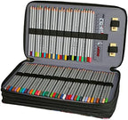300 Slots Pencil Case 4-Layer Zipped Holder w/Handle - Image 3