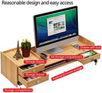 Gdrasuya10 Desk Drawer Organizers And Accessories Office Wood Desk Organizers W/Lock File Storage Computer Desktop Tray Diy Office Desk Organizer - Image 7