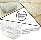 SPACELEAD 8 Pack Clear Plastic Storage Bins for Home Organization - Image 4