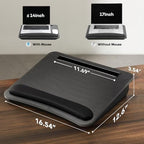 HUANUO Laptop Lap Desk with Cushion, Fit up to 15.6" Laptop, Black - Image 4