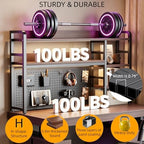 Desktop Hutch Bookshelf, 4-Tier Metal Desk Shelf for Top of Desk - Image 3