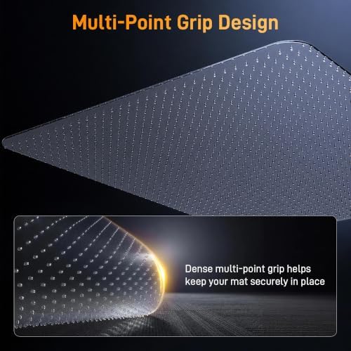 Clear Office Chair Mat 36" x 48" for Low-Pile Carpet - Image 4