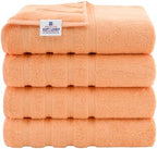 American Soft Linen 100% Cotton Luxury Turkish Towels, 4 PC Bath Towel Set by AmericanSoftLinen