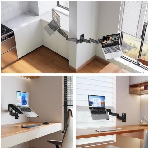 MOUNT PRO Long Laptop Wall Mount, 28" Extended Wall Mount Laptop Holder - Image 5