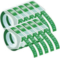 NineLeaf 10 Pack Compatible for Dymo 521203 3D Embossing Label Maker Label Tape 1/2'' 12mm White on Green 3D Plastic Labels for Organizer Xpress Pro, MoTEX E101 E404, Office Mate II by NineLeaf