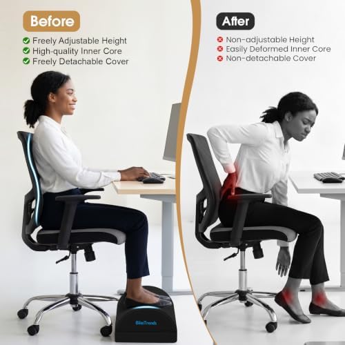 BlissTrends Foot Rest Under Desk, Foot Stool with 2 Adjustable Heights - Image 5