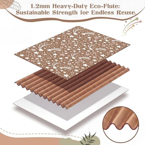24 Pcs Desk Dividers for Students, Heavy Privacy Boards, Boho - Image 3