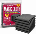 Genie Cloth Magic Cloth, Genie Magic Cleaning Cloths 6 Pack, XXL 16 x 12 Inch Microfiber Cleaning Cloths, Streak-Free & Lint-Free Magic Cloths for Windows, Glass, Stainless Steel, Screens and Cars by Unknown