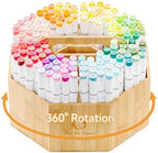 Ohuhu 360° Rotating Marker Organizer Holds 162 Honolulu & B Oahu Markers by Ohuhu