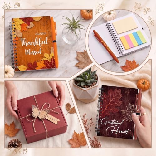 Fall Notebooks with Pens Bulk, 24 Sets, 5.5 x 4.7 In, Maple Leaves - Image 6