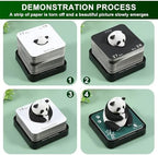 3D Calendar 2027, Desk Time Piece Calendar 2027,Tear-Away 3D Paper Art Notepad w LED Lights,Creative 3D Memo Artsy Pad Calendars, DIY Paper Carving Gift (Panda-A) - Image 5