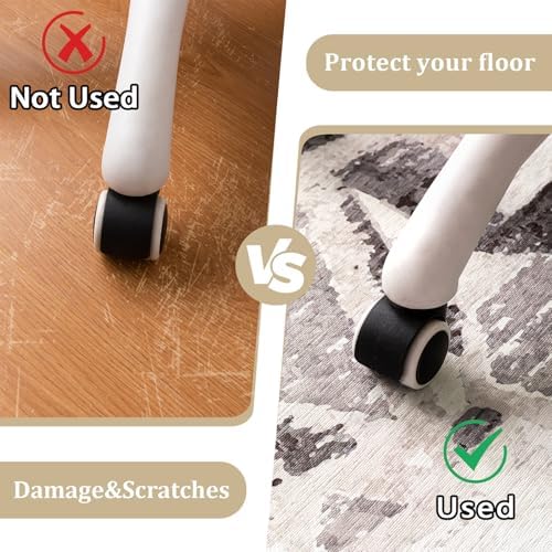 Office Chair Mat for Hardwood Floor, 48"x36" Easy Glide Computer Desk Mat Protector for Rolling Chair Under Desk Rug Nonslip Backing, Machine Wash (Modern) - Image 4
