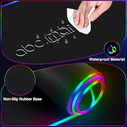 RGB Gaming Mouse Pad with Magnetic Wireless Charging & Foldable Phone Stand - Image 6