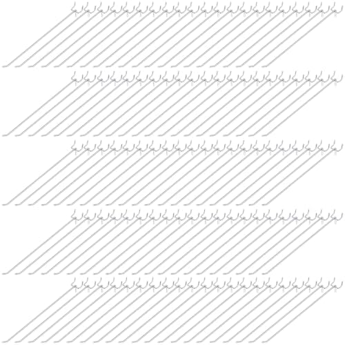 Funrous 100 Pack Hooks for Pegboard Stainless Steel Garage, 12 Inch by Funrous