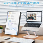 Veout Portable Monitor with Built-in Stand, IPS Vertical Monitor, USB-C & Mini HDMI External Laptop Screen, Second Display for PC, MacBook, iPad, Phone, Travel & Office, 14 inch - Image 7