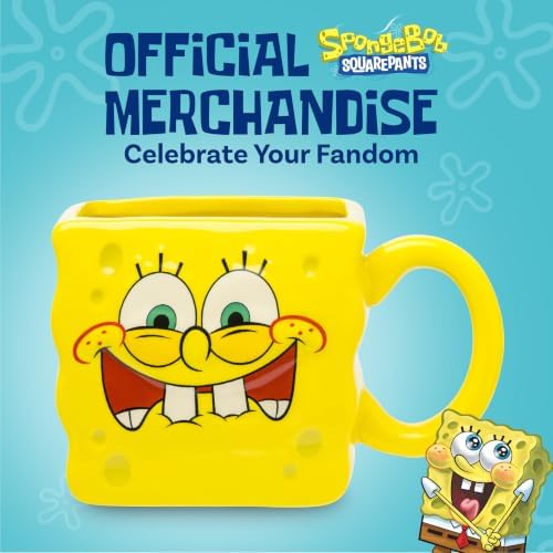 Silver Buffalo Spongebob Squarepants Face, 3D Sculpted Mug, 20oz - Image 4