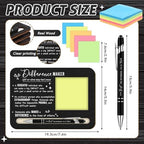 Kosiz 10 Set Wooden Sticky Note Holder Kit, Difference, Black - Image 2