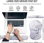 Ergonomic Mouse Pad with Wrist Support and Keyboard Wrist Rest Set - Image 5