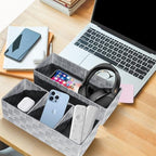 Set of 7 Nested Woven Cube Baskets, Drawer Organizers in Multi-sizes - Image 5