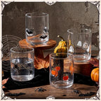 SiliFine 4 Pack Halloween Icon Juice Glasses, 14 oz - Image 2