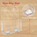 GTI Acrylic Brochure Holder 8.5 x 11 inch, 4 Packs Brochure Display Stand for 4’’ Trifold Pages, Clear Flyer Display Holder for Magazine, Pamphlet, Booklets, Menu,Journals - Image 4
