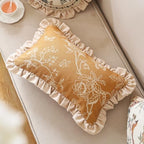 ISAENNE Designer Linen Throw Pillow Cover,Set of 2,20"x12"-Cornucopia D - Image 3