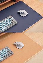 Ruby Lil Waterproof Leather Mouse Pad, Natural Cork & PU Leather Dual Side, Office Desk Writing Mat with Stitched Edge for Office Work/Home/Decor,Navyblue,70x40cm - Image 7