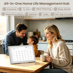 15.6 Inch Digital Calendar Wall Touch Screen, Smart Family Calendar & Chore Chart for Kids, 1080P Full HD Electronic Planner, Digital Picture Frame, Wall & Desk Mountable - Image 2
