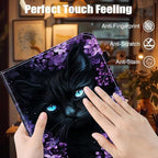 Case for Samsung Galaxy Tab S11 Ultra 14.6 Inch 2025(SM-X930/X936B),Card Slot PU Leather TPU Case Pen Holder Auto Wake Sleep,Cute Flower Cat - Image 6