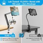 Portable Monitor Arm Mount Holder Screen Stand 18.5" 360° Rotating Base - Image 3