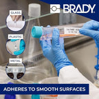 Brady Authentic (M5-97-488) Solvent Resistant Polyester Labels 0.9 in H x 0.9 in W Black on White, 280 Labels. for use with The BMP51 and M511 Label Printers - Image 5