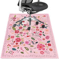 Office Chair Mat for Hardwood Floor 36"X 48" Heavy Duty Desk Chair Rug for Under Gaming Rolling Chairs Computer Decor Protect Mats Low Pile Non-Slip Rubber for Carpet & Tile Floor-Boho Flower by Wruzbxcn