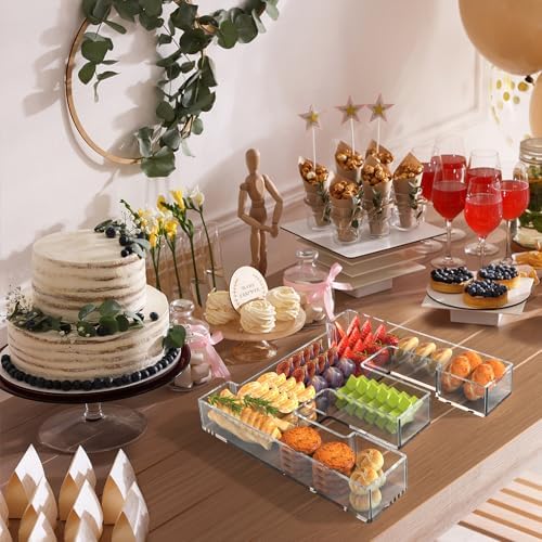 13.8" Acrylic Letter Charcuterie Tray,Fillable Alphabet Box (Letter E) - Image 6