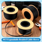 Pangda Braided Wire Loom 1/4, 1/2, 3/8'' X 300 Ft, Black - Image 6