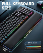 ASFSKY RGB Keyboard Wrist Rest, Wooden Wrist Rest for Computer Keyboards - Image 2