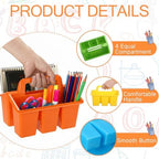 GlikCeil 24 Pcs Classroom Caddy Storage Basket with Handle,Multicolor - Image 5