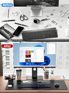 Wireless Charging Mouse Pad with Magnetic Phone Stand, 31.5"x15.8" Large - Image 5