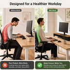 Dual Monitor Stand, 42.5 Inch Wood Monitor Riser with Drawers, 2 Tier Desktop Organizer for Computer Laptop TV, Large Screen Stand for Home Office Desk - Image 4