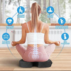 TushGuard Seat Cushion - for Office Chair, Car Seat, Airplane, Bleacher - Sciatica & Coccyx Pain Relief Desk Chair Cushion for Long Sitting Office Workers, Car Drivers(Grey, XX-Large) - Image 4