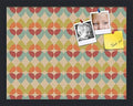 PinPix 18x14 inch Cork Bulletin Board. This Decorative Framed Pin Board Comes with Abstract Pattern in Color Design and Satin Black. Ideal for Home, Office Decor or School (PinPix-564) by PinPixBulletinBoards