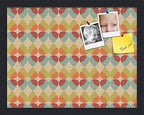 PinPix 18x14 inch Cork Bulletin Board. This Decorative Framed Pin Board Comes with Abstract Pattern in Color Design and Satin Black. Ideal for Home, Office Decor or School (PinPix-564) by PinPixBulletinBoards